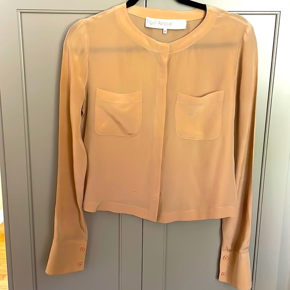 Yigal Azrouel Tops - Yigal Azrouel Silk Beige Blouse